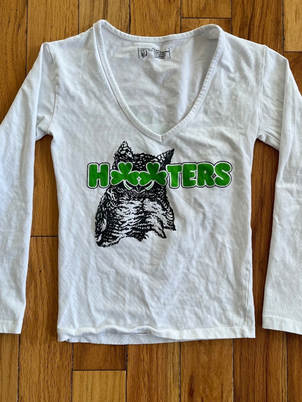 Hooters white uniform top RARE